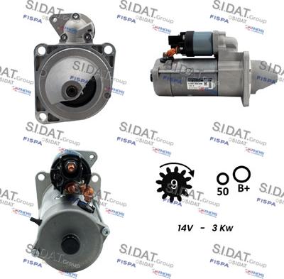 Sidat S12BH0857 - Starter www.autospares.lv