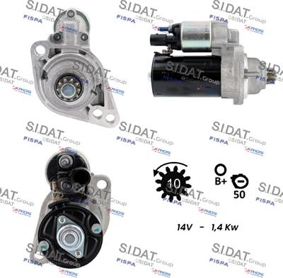 Sidat S12BH0862 - Starteris autospares.lv