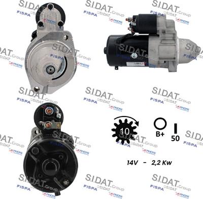 Sidat S12BH0808A2 - Starteris autospares.lv