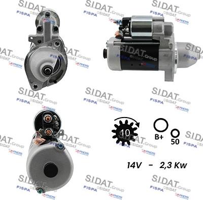 Sidat S12BH0357A2 - Starteris autospares.lv