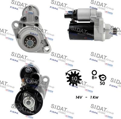 Sidat S12BH0247 - Starteris www.autospares.lv