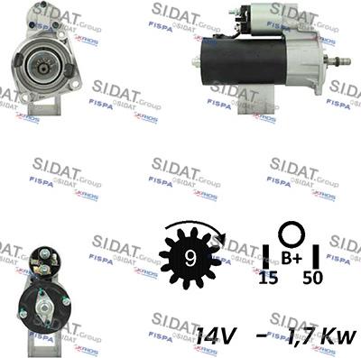 Sidat S12BH0230A2 - Starteris autospares.lv