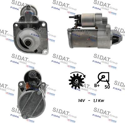 Sidat S12BH0799 - Starteris autospares.lv