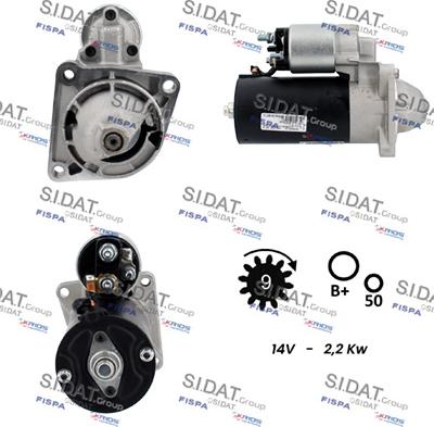 Sidat S12BH0789A2 - Starteris www.autospares.lv