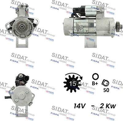 Sidat S12DE0449 - Starteris autospares.lv