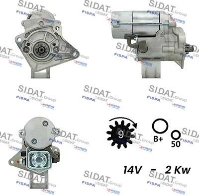 Sidat S12DE0406A2 - Starteris www.autospares.lv