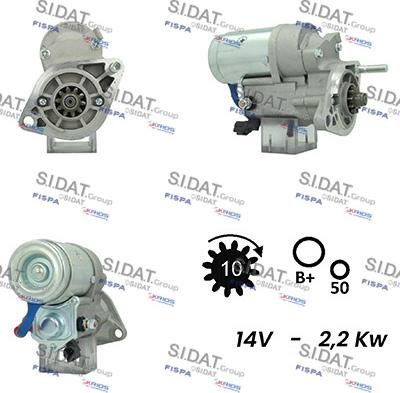 Sidat S12DE0591A2 - Starteris www.autospares.lv