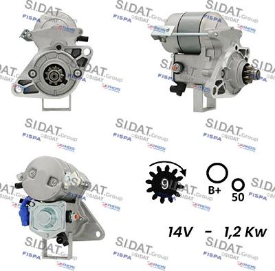 Sidat S12DE0512A2 - Starteris autospares.lv