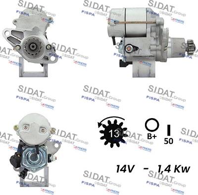 Sidat S12DE0586A2 - Стартер www.autospares.lv