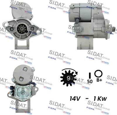 Sidat S12DE0583A2 - Starteris www.autospares.lv