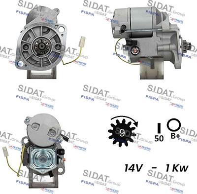 Sidat S12DE0536A2 - Стартер www.autospares.lv