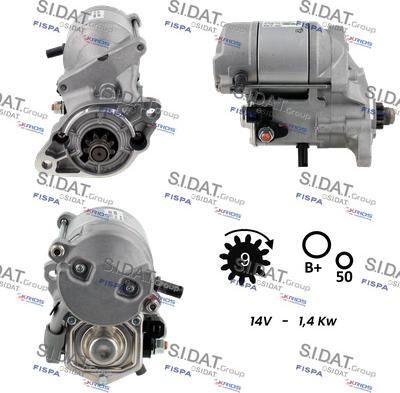 Sidat S12DE0079 - Starteris autospares.lv