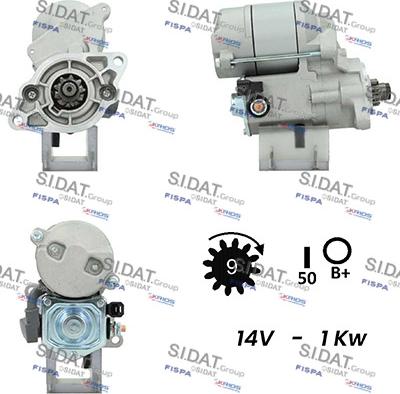 Sidat S12DE0158A2 - Starteris autospares.lv