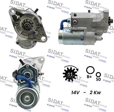 Sidat S12DE0134A2 - Starteris www.autospares.lv