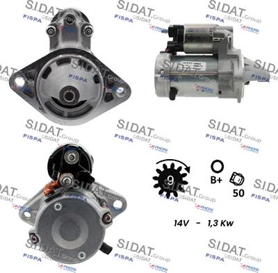 Sidat S12DE0136 - Starteris autospares.lv