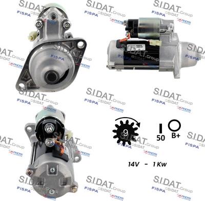 Sidat S12DE0122 - Starteris www.autospares.lv