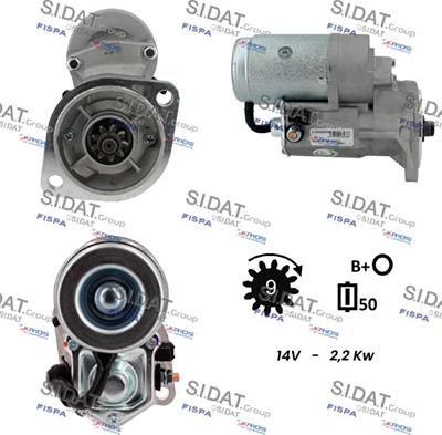 Sidat S12DE0830A2 - Starteris autospares.lv