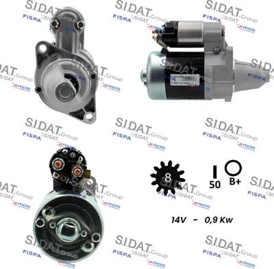 Sidat S12DE0316A2 - Starteris autospares.lv