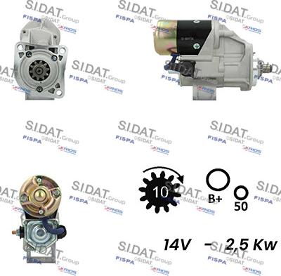 Sidat S12DE0377A2 - Starteris www.autospares.lv