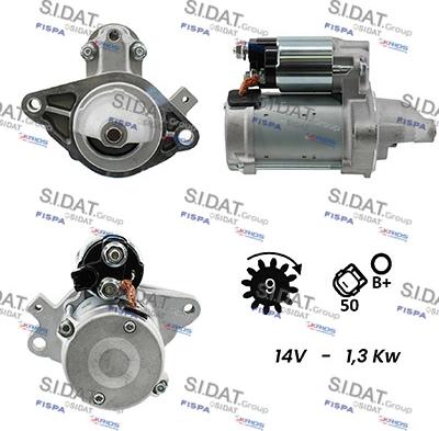 Sidat S12DE0229A2 - Starteris autospares.lv