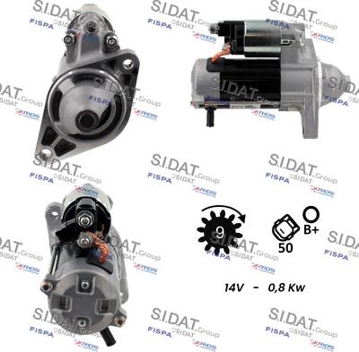 Sidat S12DE0226 - Starteris autospares.lv