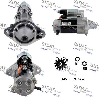 Sidat S12DE0227 - Starteris autospares.lv