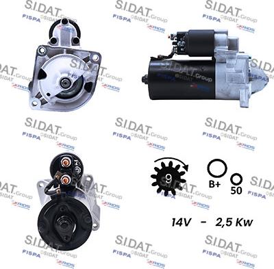 Sidat S12DR0003A2 - Starter www.autospares.lv