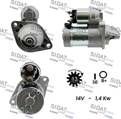 Sidat S12HT0037 - Starter www.autospares.lv