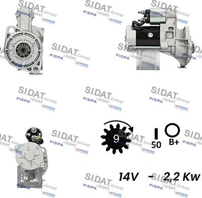 Sidat S12HT0311A2 - Starteris autospares.lv