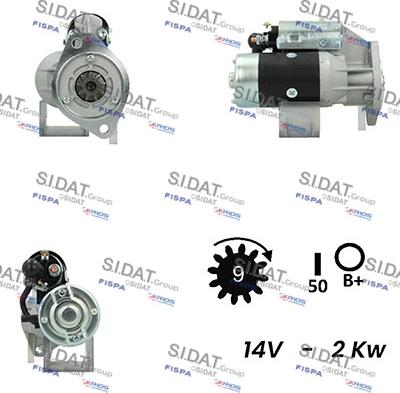 Sidat S12HT0330A2 - Starteris www.autospares.lv