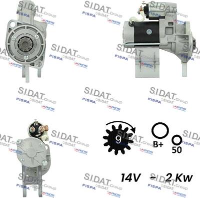 Sidat S12HT0768 - Starteris autospares.lv