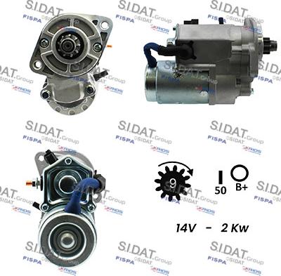 Sidat S12HY0109A2 - Starteris www.autospares.lv