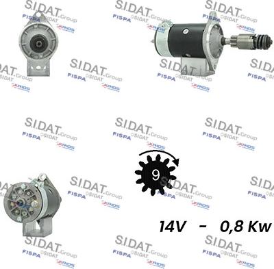 Sidat S12LU0456A2 - Starteris www.autospares.lv