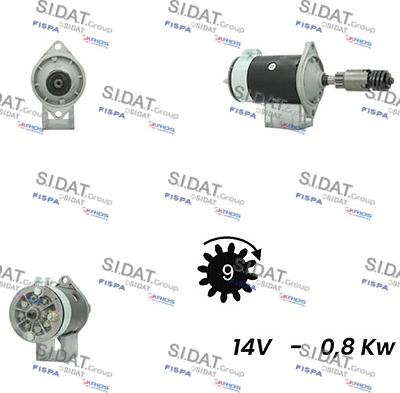 Sidat S12LU0640A2 - Starteris www.autospares.lv