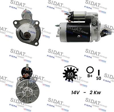 Sidat S12LU0194A2 - Starteris autospares.lv