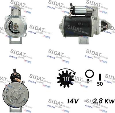 Sidat S12LU0123A2 - Starteris autospares.lv