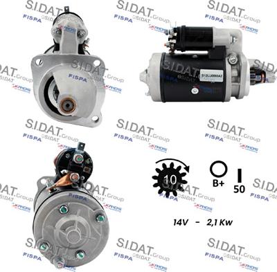 Sidat S12LU0860A2 - Starteris autospares.lv