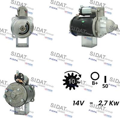 Sidat S12LU0291A2 - Starteris autospares.lv