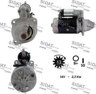 Sidat S12LU0298 - Starteris autospares.lv