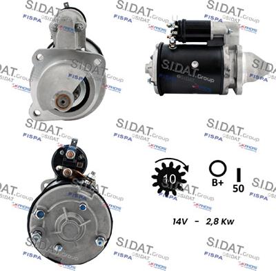 Sidat S12LU0292A2 - Starteris www.autospares.lv