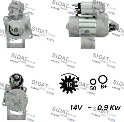 Sidat S12MA0009A2 - Starteris www.autospares.lv