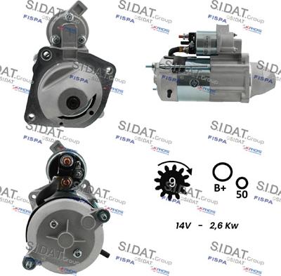 Sidat S12MA0146 - Starteris autospares.lv