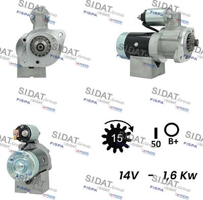 Sidat S12MH0562A2 - Starteris www.autospares.lv