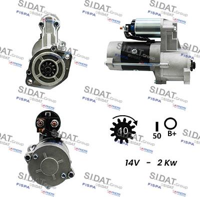 Sidat S12MH0056A2 - Starter www.autospares.lv