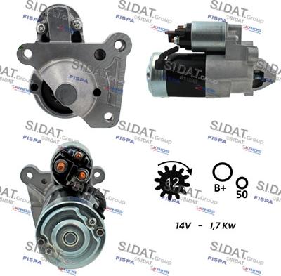 Sidat S12MH0053 - Starter www.autospares.lv