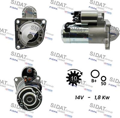 Sidat S12MH0064A2 - Starteris autospares.lv