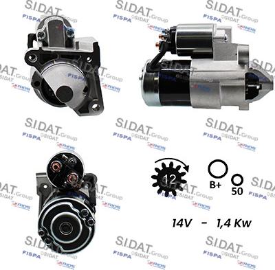 Sidat S12MH0063A2 - Starteris www.autospares.lv