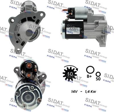 Sidat S12MH0005 - Starteris autospares.lv