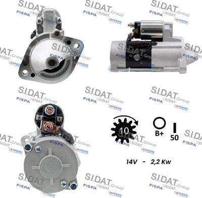 Sidat S12MH0085 - Starteris www.autospares.lv