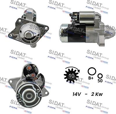 Sidat S12MH0021A2 - Starter www.autospares.lv